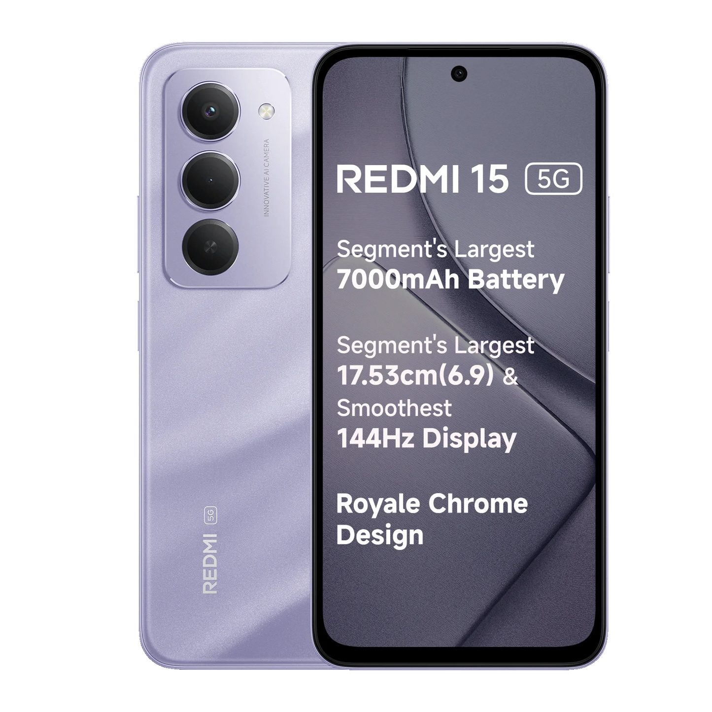 Redmi 15 5G Sandy Purple Mobile & Smart Phones | Vishal Electronics Kolkata