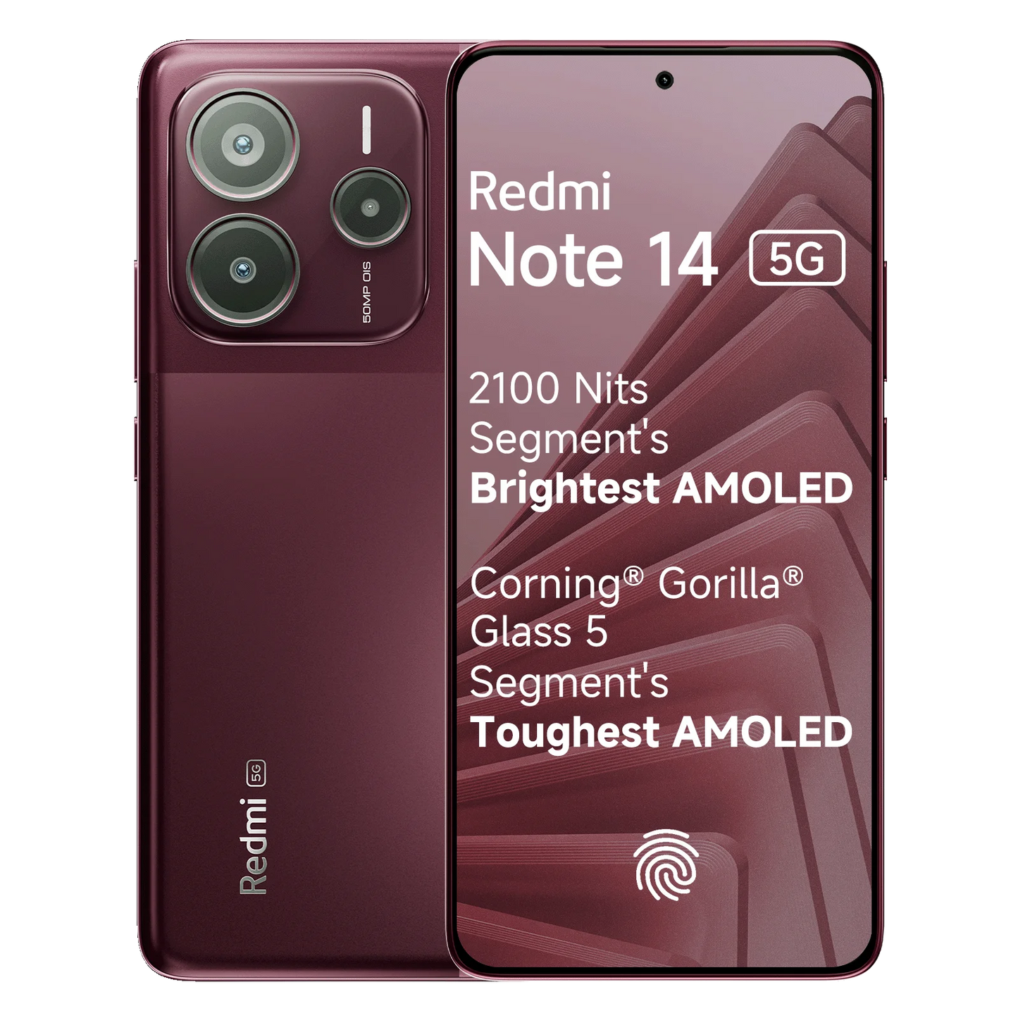 Redmi Note 14 5G (6GB+128GB) Crimson Art Mobile & Smart Phones | Vishal Electronics Kolkata