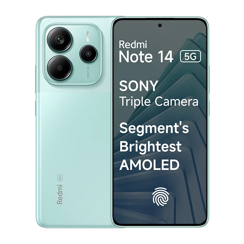 Redmi Note 14 5G (6GB+128GB) Ivy Green Mobile & Smart Phones | Vishal Electronics Kolkata