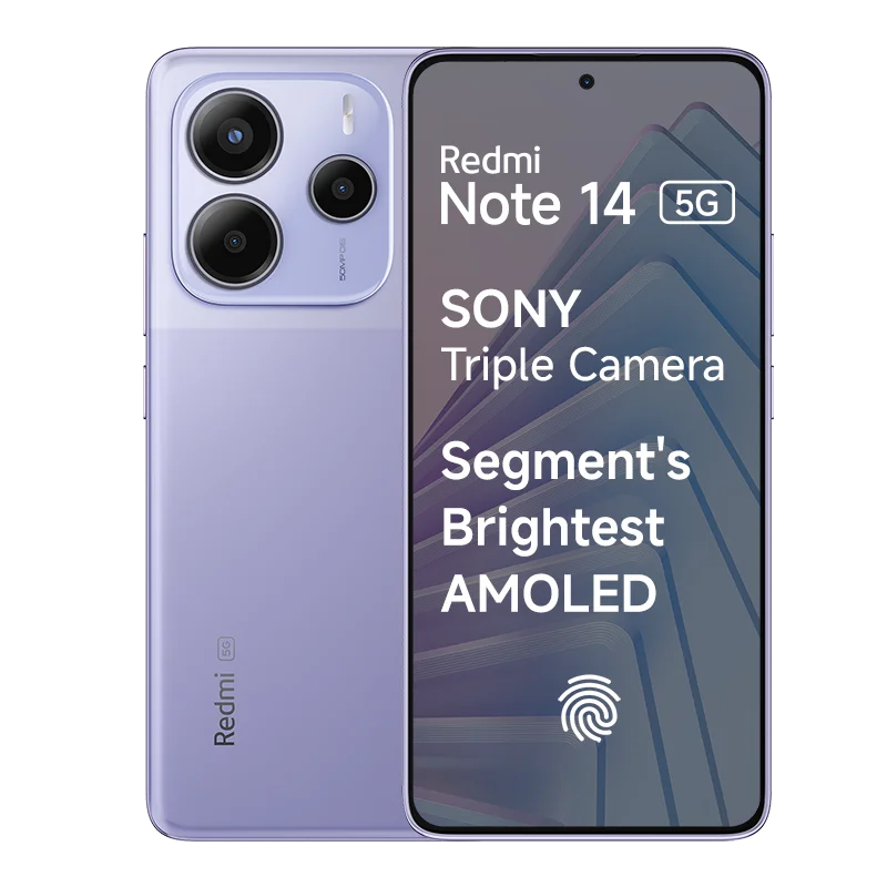 Redmi Note 14 5G (6GB+128GB) Phantom Purple Mobile & Smart Phones | Vishal Electronics Kolkata