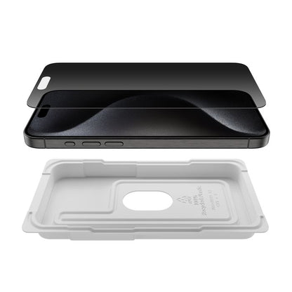 Belkin ScreenForce New TemperedGlass Privacy Treated Screen Protector for iPhone 15 Pro Max Privacy Glass | Vishal Electronics Kolkata