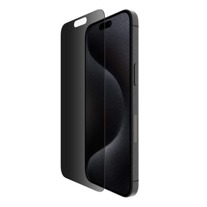 Belkin ScreenForce New TemperedGlass Privacy Treated Screen Protector for iPhone 15 Pro Max Privacy Glass | Vishal Electronics Kolkata