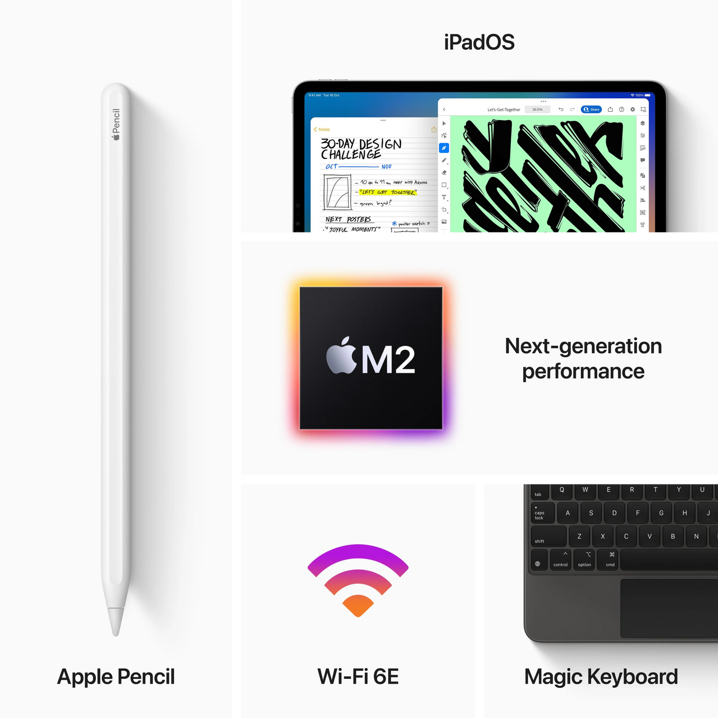 Apple iPad Pro 12.9-inch Wi‑Fi 128GB Space Grey (6th Generation, M2)