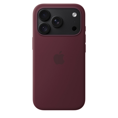 Apple iPhone 18 Pro Silicone Case with MagSafe and Camera Control - Burgundy iPhone Case | Vishal Electronics Kolkata