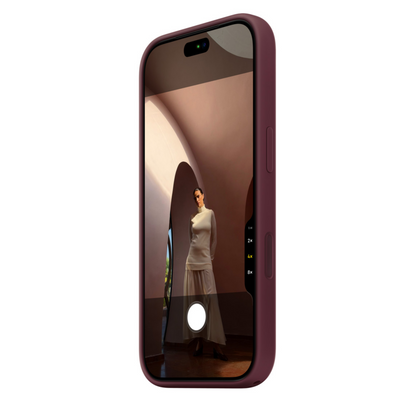 Apple iPhone 18 Pro Silicone Case with MagSafe and Camera Control - Burgundy iPhone Case | Vishal Electronics Kolkata