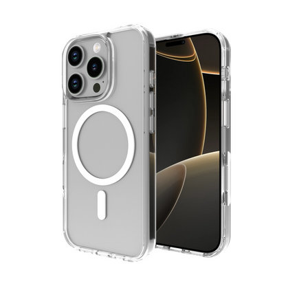 Avasya Hybrid Fusion Clear Series with MagSafe – Crystal Clear Case for iPhone 16 Pro Max Mobile Case | Vishal Electronics Kolkata