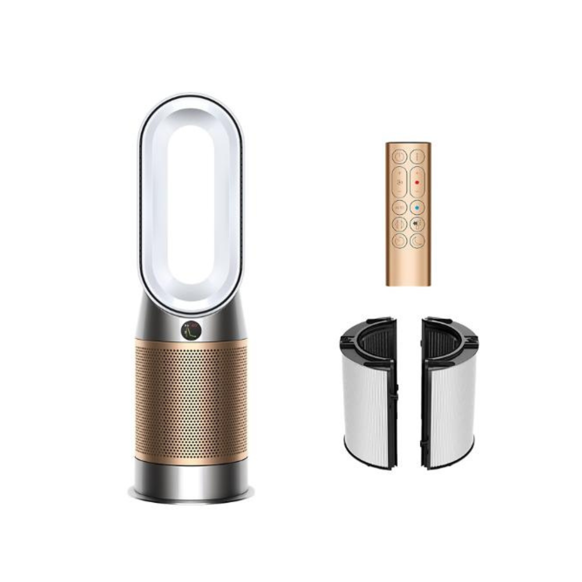 Dyson Purifier Hot+Cool HP2 De‑NOx (White/Gold) — HP12 Air Purifier | Vishal Electronics Kolkata