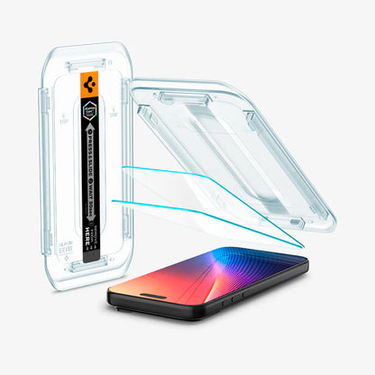 Spigen GLAS.tR EZ Fit Sensor Protected Tempered Glass Screen Protector for Apple iPhone 17 Pro Screen Protector | Vishal Electronics Kolkata