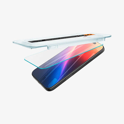 Spigen GLAS.tR EZ Fit Sensor Protected Tempered Glass Screen Protector for Apple iPhone 17 Pro Screen Protector | Vishal Electronics Kolkata