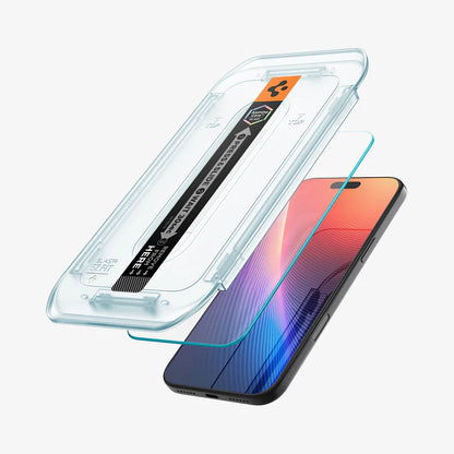 Spigen GLAS.tR EZ Fit Sensor Protected Tempered Glass Screen Protector for Apple iPhone 17 Pro Screen Protector | Vishal Electronics Kolkata