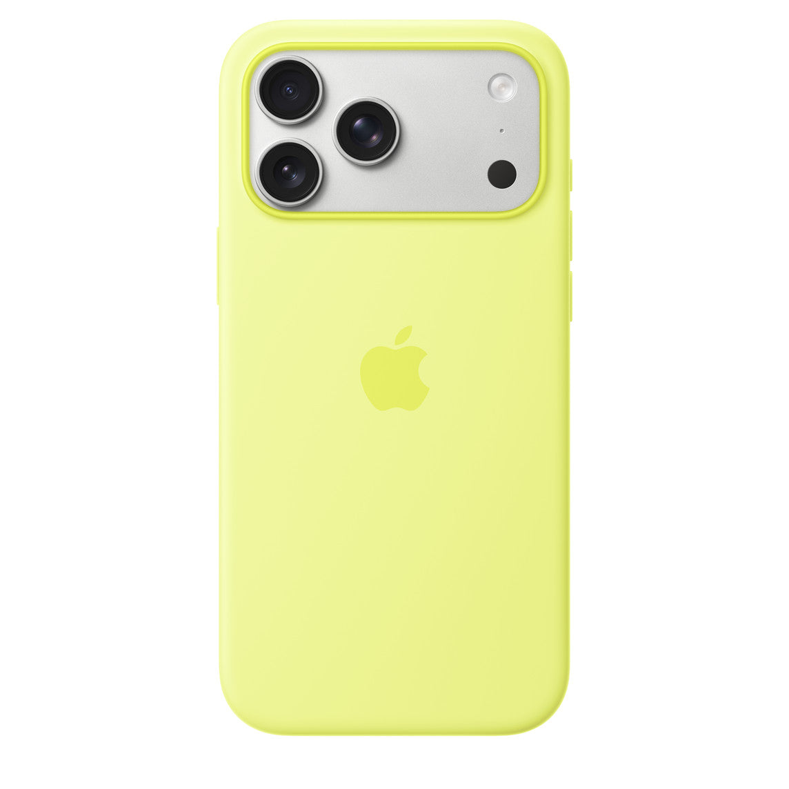iPhone 17 Pro Max Silicone Case with MagSafe Neon Yellow Mobile Case | Vishal Electronics Kolkata
