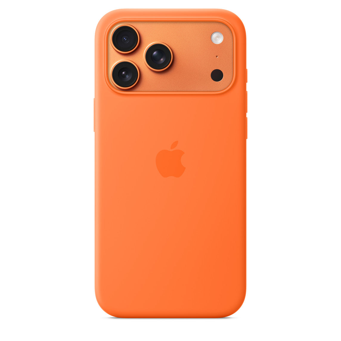 iPhone 17 Pro Max Silicone Case with MagSafe Orange Mobile Case | Vishal Electronics Kolkata