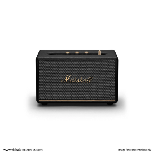 Marshall Acton III Bluetooth Home Speaker with Wide Stereo Sound & Iconic Marshall Design Black Speaker | Vishal Electronics Kolkata