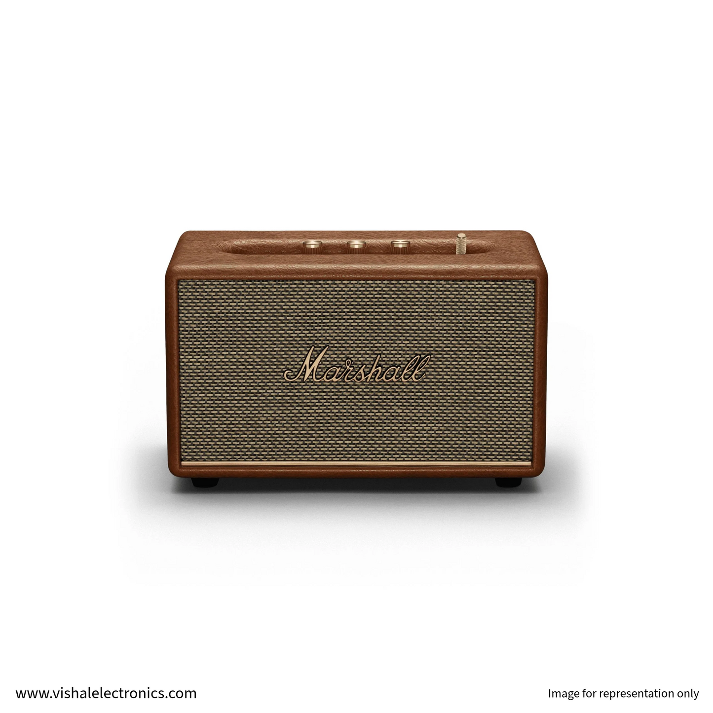 Marshall Acton III Bluetooth Home Speaker with Wide Stereo Sound & Iconic Marshall Design Brown Speaker | Vishal Electronics Kolkata