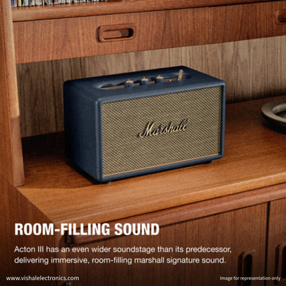 Marshall Acton III Bluetooth Home Speaker with Wide Stereo Sound & Iconic Marshall Design Speaker | Vishal Electronics Kolkata