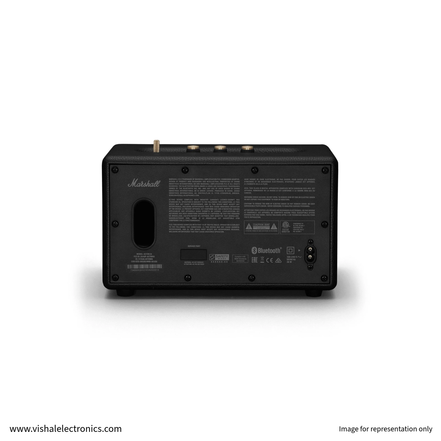 Marshall Acton III Bluetooth Home Speaker with Wide Stereo Sound & Iconic Marshall Design Speaker | Vishal Electronics Kolkata