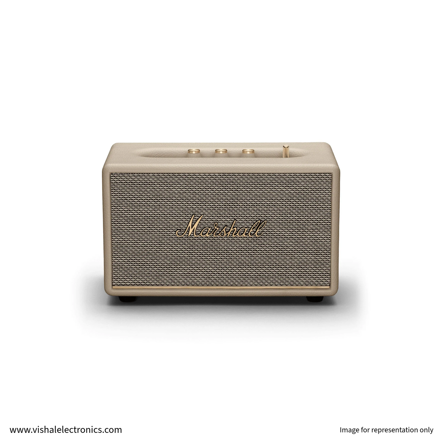 Marshall Acton III Bluetooth Home Speaker with Wide Stereo Sound & Iconic Marshall Design Cream Speaker | Vishal Electronics Kolkata