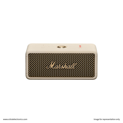 Marshall Emberton III Portable Bluetooth Speaker with True Stereophonic Sound & 32+ Hours Battery Cream Speaker | Vishal Electronics Kolkata