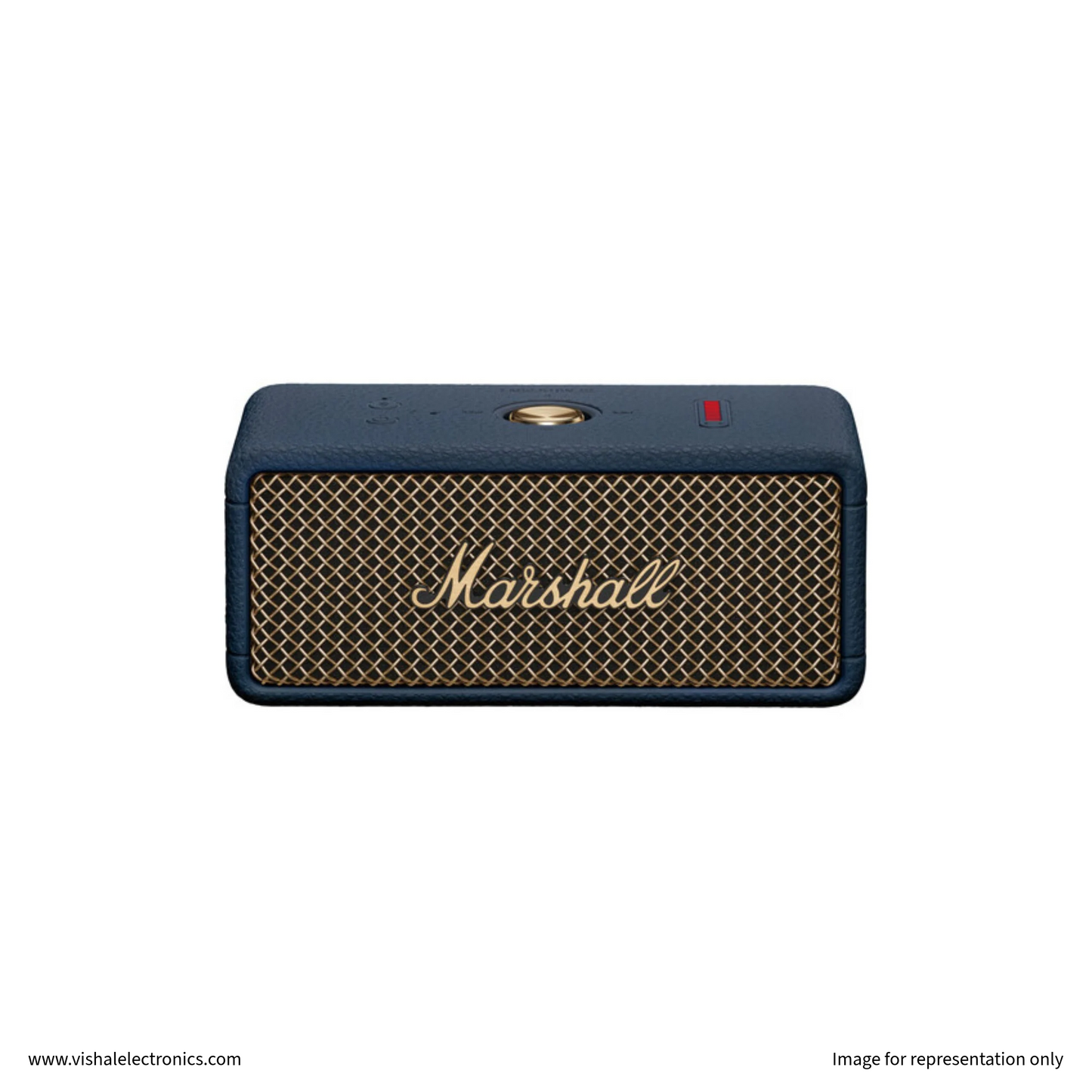 Marshall Emberton III Portable Bluetooth Speaker with True Stereophonic Sound & 32+ Hours Battery Midnight Blue Speaker | Vishal Electronics Kolkata