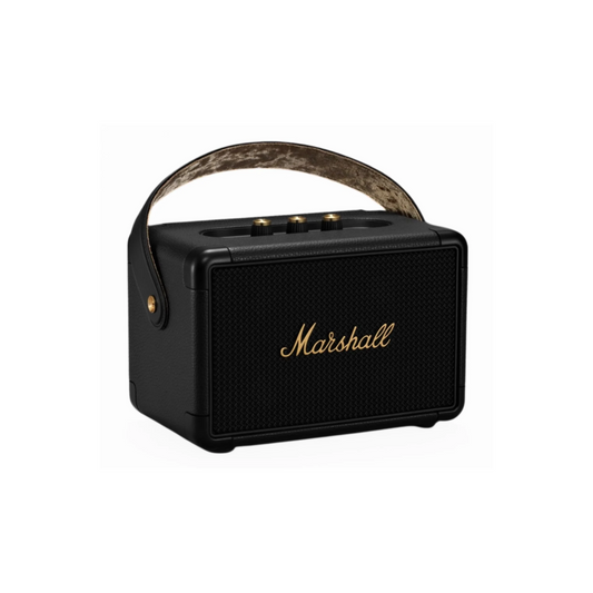 Marshall Kilburn II Portable Bluetooth Speaker with 20+ Hours Battery & Multi‑Directional Sound Black and Brass Speaker | Vishal Electronics Kolkata