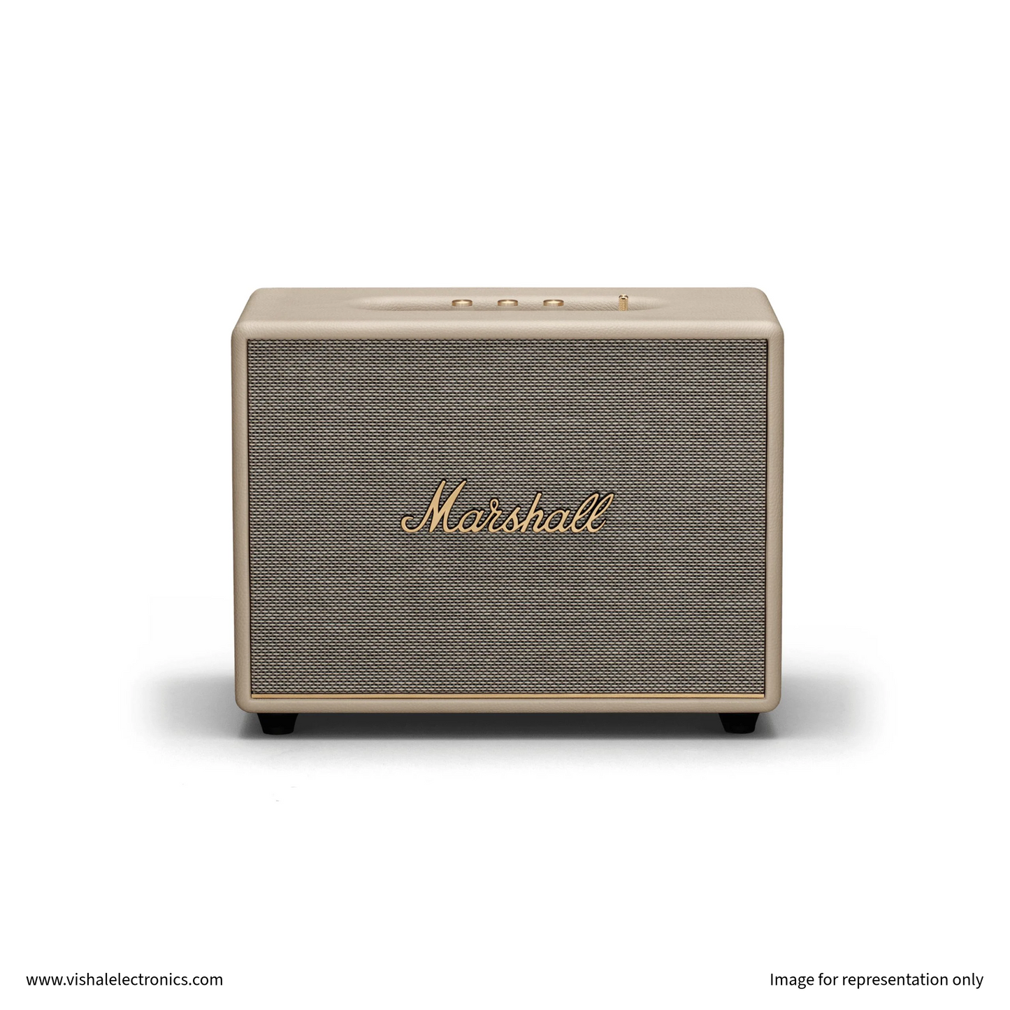 Marshall Woburn III Premium Wireless Home Speaker with Powerful Bass & HDMI ARC Cream Speaker | Vishal Electronics Kolkata