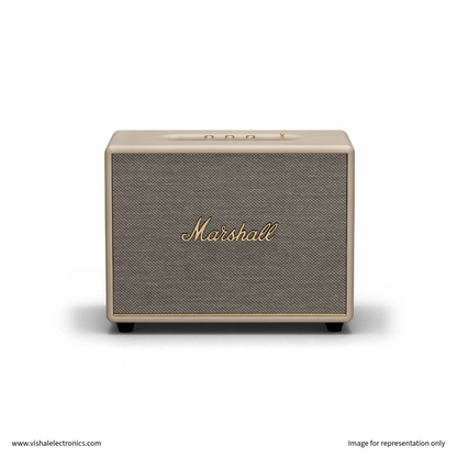 Marshall Woburn III Premium Wireless Home Speaker with Powerful Bass & HDMI ARC Cream Speaker | Vishal Electronics Kolkata