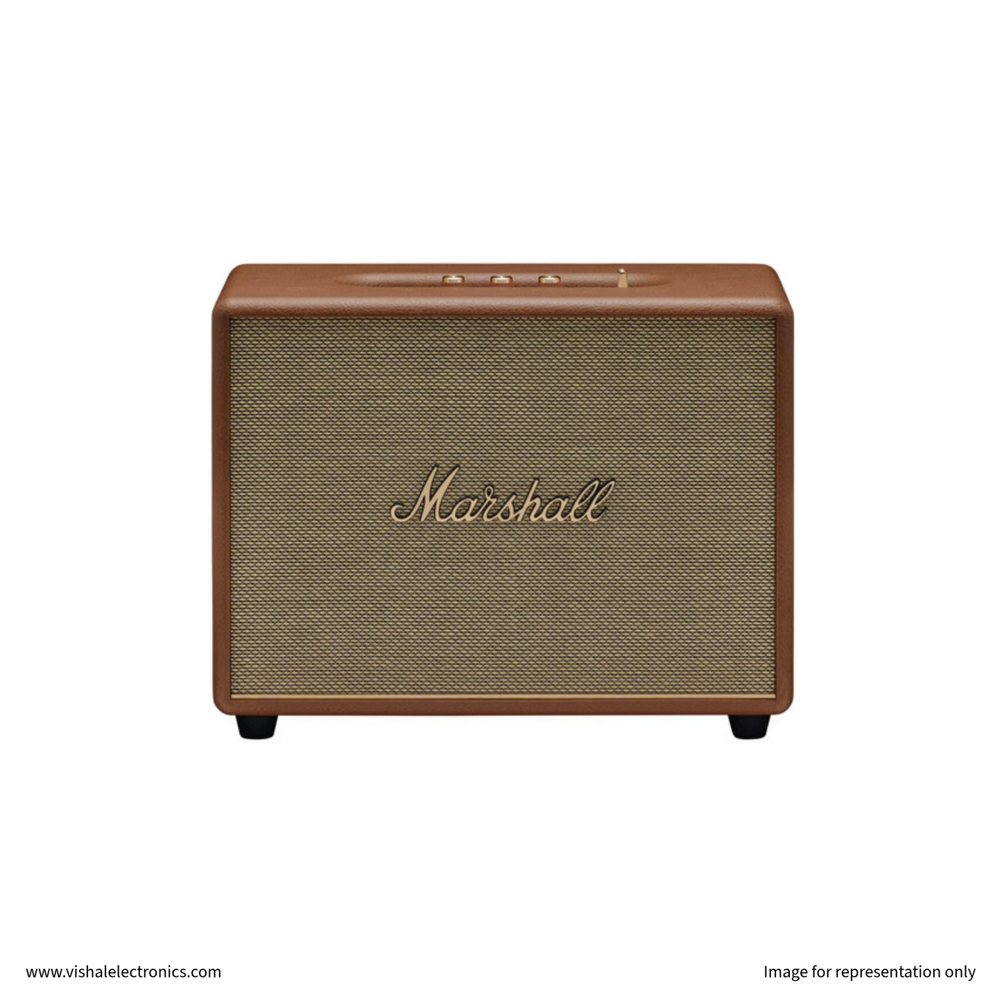 Marshall Woburn III Premium Wireless Home Speaker with Powerful Bass & HDMI ARC Brown Speaker | Vishal Electronics Kolkata