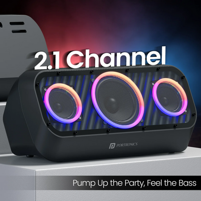 Portronics Microblast 60W Bluetooth Speaker Bluetooth Speaker | Vishal Electronics Kolkata