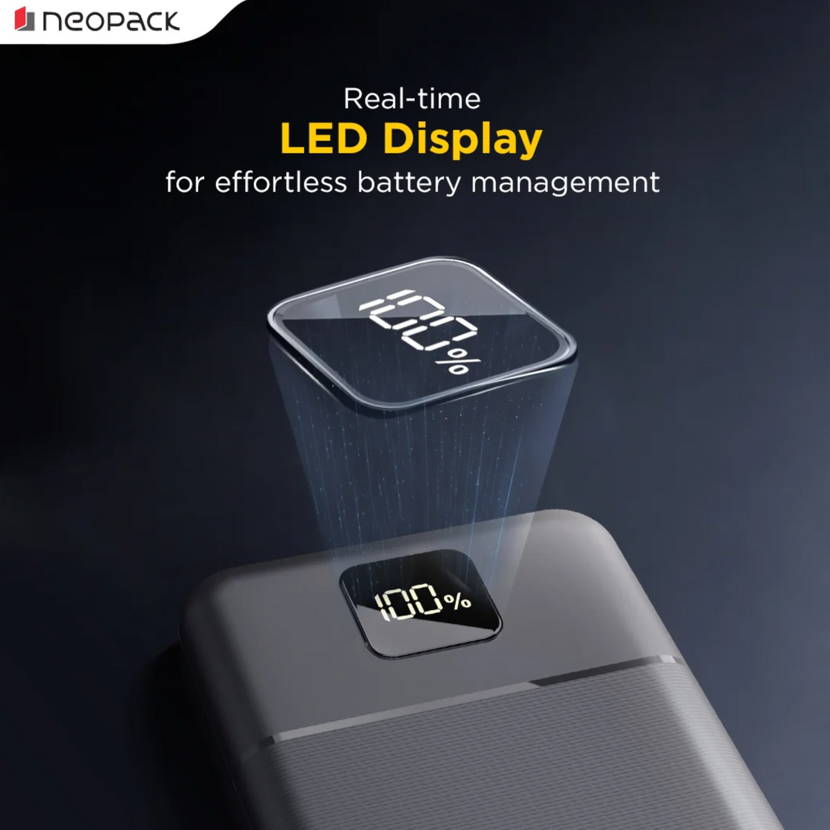 Neopack Slimline Powerbank 20000mAh 22.5W PD – Black