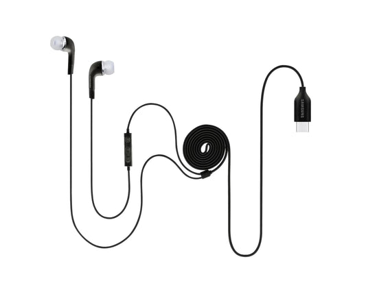 Samsung Type‑C Earphones Black Earphones | Vishal Electronics Kolkata